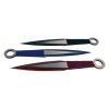 3 Piece Throwing Knife Assorted, black, blue, red Color