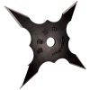 4" Black 4 Point Throwing Star