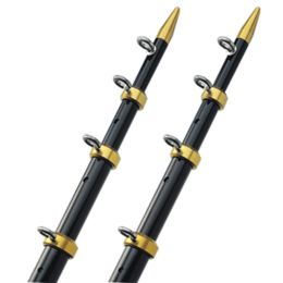 TACO 15' Telescopic Outrigger Poles HD 1- and #189;" - Black/Gold