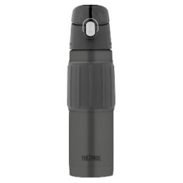 Thermos Vacuum Insulated Hydration Bottle - 18 oz. - Stainless Steel/Charcoal