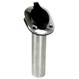 Whitecap 30 and #176; Flush Mount Rod Holder - 304 Stainless Steel - 9-1/4"