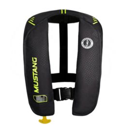 Mustang MIT 100 Inflatable Automatic PFD - Black/Flourescent Yellow-Green