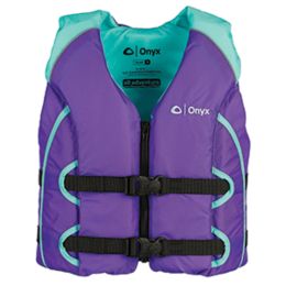 Onyx All Adventure Youth Life Jacket - 50-90lbs - Purple