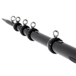 Tigress XD Telescoping Aluminum Outrigger Poles - 15 and #39; - 1-1/8" OD Black