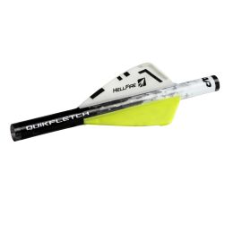 NAP Quikfletch 2in Hellfire -6 Pack White/Yellow/Yellow