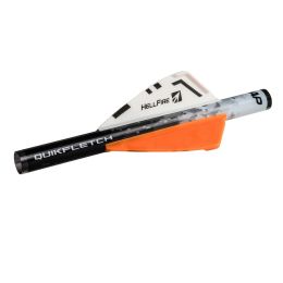 NAP Quikfletch 2in Hellfire -6 Pack White/Orange/Orange