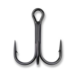 Mustad KVD Elite Rnd Bend Treble 1X-Black Nickel 6 Ct Sz 4