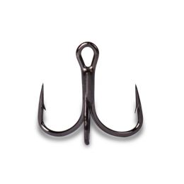 Mustad KVD Elite TripGrip Treble 2X Short 1X-Blk Nkl 6Ct Sz2