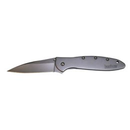 Kershaw Leek Assisted 3.0 in Bead Blast Plain SS Handle