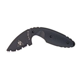 KA-BAR TDI Fixed 2.31 in Black Serrated Blade Black Handle