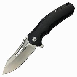 Proelia TX020 Folder 8.75 in Silver Drop Point Blk G10 Hndle