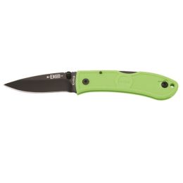 KA-BAR Mini Dozier Folder 2.25 in Blk Blade Zombie Grn Zytel