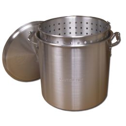 King Kooker KK60-60 Qt. Aluminum Pot with Basket and Lid