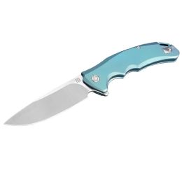 Artisan Tradition Folder 3.94 in Green Titanium Handle Plain