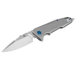 Artisan Predator Folder 3.74 in Gray Titanium Handle S35VN