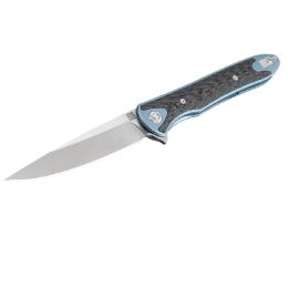 Artisan Shark Folder 3.94 in. Green Titanium Handle S35VN