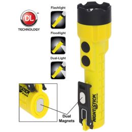 Nightstick X-Series Dual-Light w-Dual Magnets Yellow Body