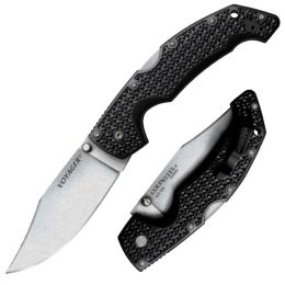 Cold Steel Large Voyager 4.0 in Plain Black GFN Handle