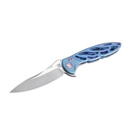 Artisan Hoverwing Folder 3.94 M390 Blade Blue Titanium