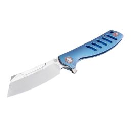 Artisan Tomahawk Folder 3.94in S35VN Blade Blue Titanium