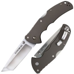 Cold Steel Code 4 Folder 3.5 in Tanto Pt Plain Gray Aluminum