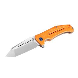 Artisan Jungle Folder 3.94 in D2 Orange G-10 Handle