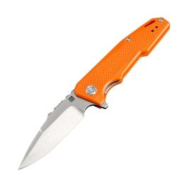 Artisan Predator Folder D2 Blade Orange G-10 Handle