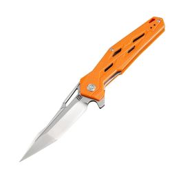 Artisan Bombardier Folder 3.54 in D2 Blade Orange G-10