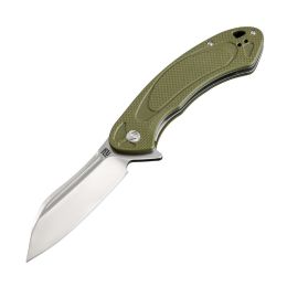 Artisan Eterno Folder 3.54 in D2 Blade Green G-10