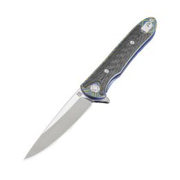 Artisan Shark Folder 3.15 in Fancy Blue Titanium Hndl S35VN