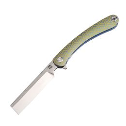 Artisan Othodox Folder 2.95 in Fancy Green Titanium S35VN