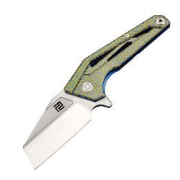 Artisan Ravine Folder 2.83 in Fancy Green Titanium S35VN