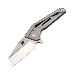 Artisan Ravine Folder 2.83 in M390 Blade Gray Titanium Hndl