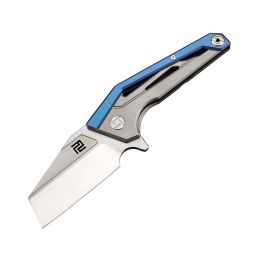 Artisan Ravine Folder 2.83 in M390 Blade Blue Titanium Hndl