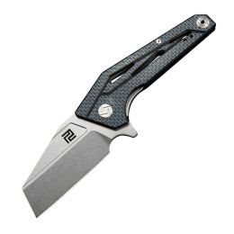 Artisan Ravine Folder 2.83 in D2 Black Curved Carbon Fiber