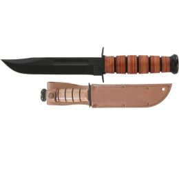 KA-BAR Single Mark KA-BAR Fixed 7 in Blade Leather Handle