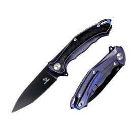 Defcon Agent S35VN Folder 4 in Violet Titanium-Forged Carbon