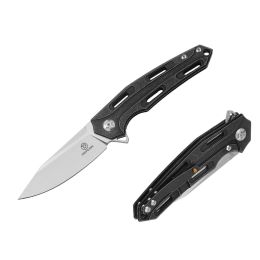 Defcon Cutter D2 Folder 3.50 in Blade Black Titanium Handle