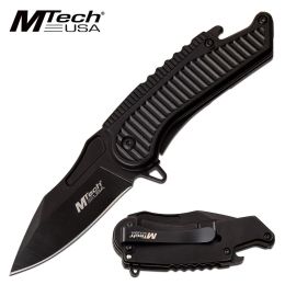 MTech Assisted 2.5 in Blade Black Aluminum Handle