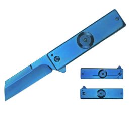 Impulse Product Spinner Folder 3.0 in Blue Blade and Handle