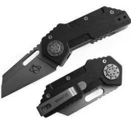 Mantis Pit Boss Folder 2.375 in Blade Black G10 Handle