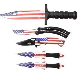 Master USA Combo 5 Pc Knife Set