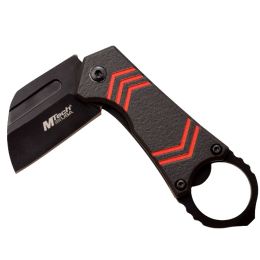 MTech Assisted 2.5 in Blade Black-Red Aluminum Handle