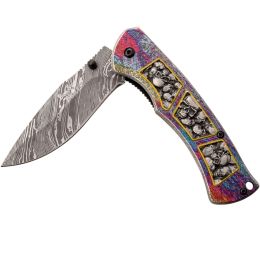 Darkside Assisted 3.25 in Blade Embossed Aluminum Handle