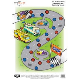 Birchwood Casey PREGAME Checkered Flag 12x18 Target 8PK