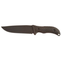 Schrade SCHF38 Fixed 5.75 in Black Blade Rubber Handle