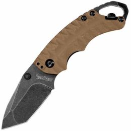 Kershaw Shuffle II Folder 2.375 in Blackwash Plain Tan GFN