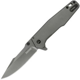 Kershaw Ferrite Assisted 3.25 in Gray Ti Plain SS Handle