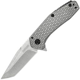 Kershaw Cathode Assisted 2.25 in Stonewash Plain SS Handle