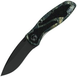 Kershaw Blur Assisted 3.38 in Black Plain Camo Aluminum